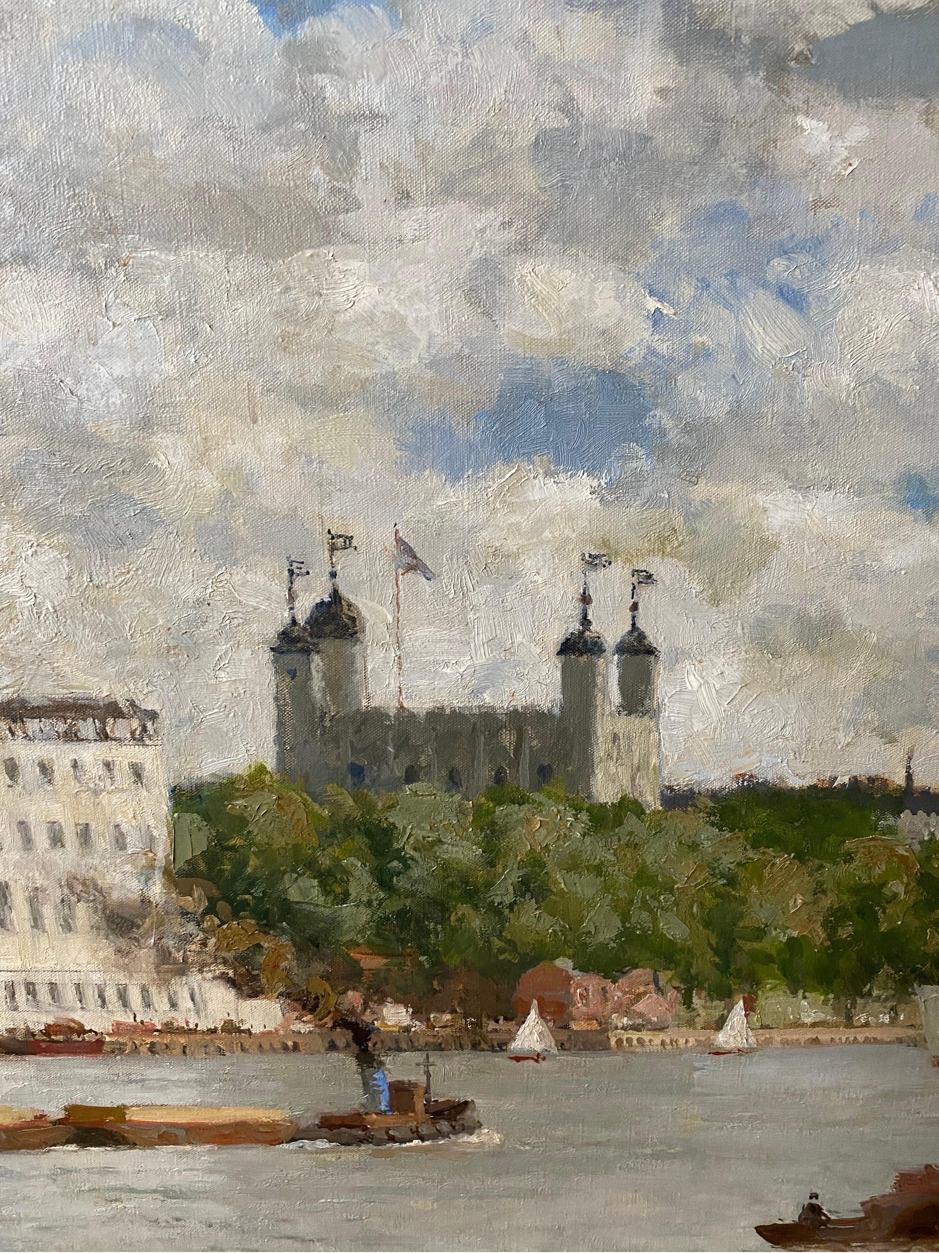 Norman Wilkinson CBE
1878 - 1971
La Torre di Londra
Olio su tela, firmato in basso a sinistra
Dimensioni dell'immagine: 24 x 32 cm (61 x 81 cm)
Cornice contemporanea

Provenienza:
Galleria Tryon
Collezione privata

Questo quadro di Wilkinson è