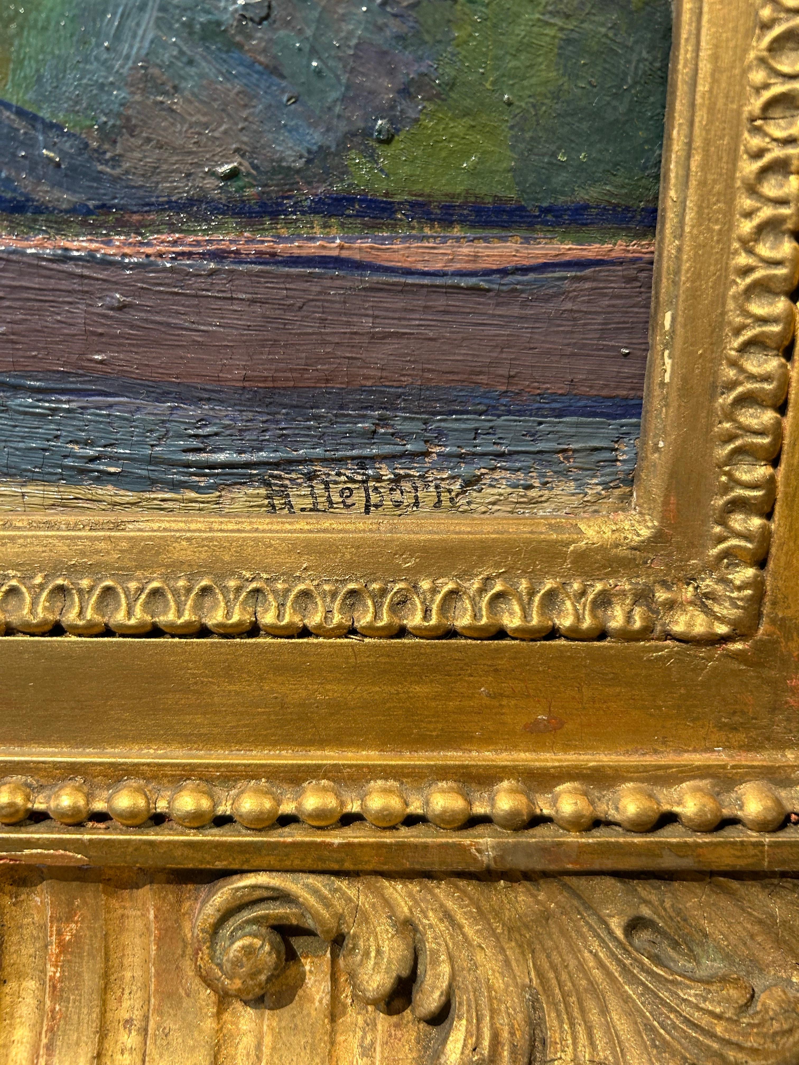 Öl auf Leinwand, signiert unten rechts
Bildgröße: 20 1/2 x 24 1/2 Zoll (53 x 62 cm)
Original vergoldeter Rahmen

Provenienz
Künstlernachlass

Robert Deborne

Robert Deborne wurde 1870 in Viviers, einer kleinen Kathedralenstadt in Südfrankreich,