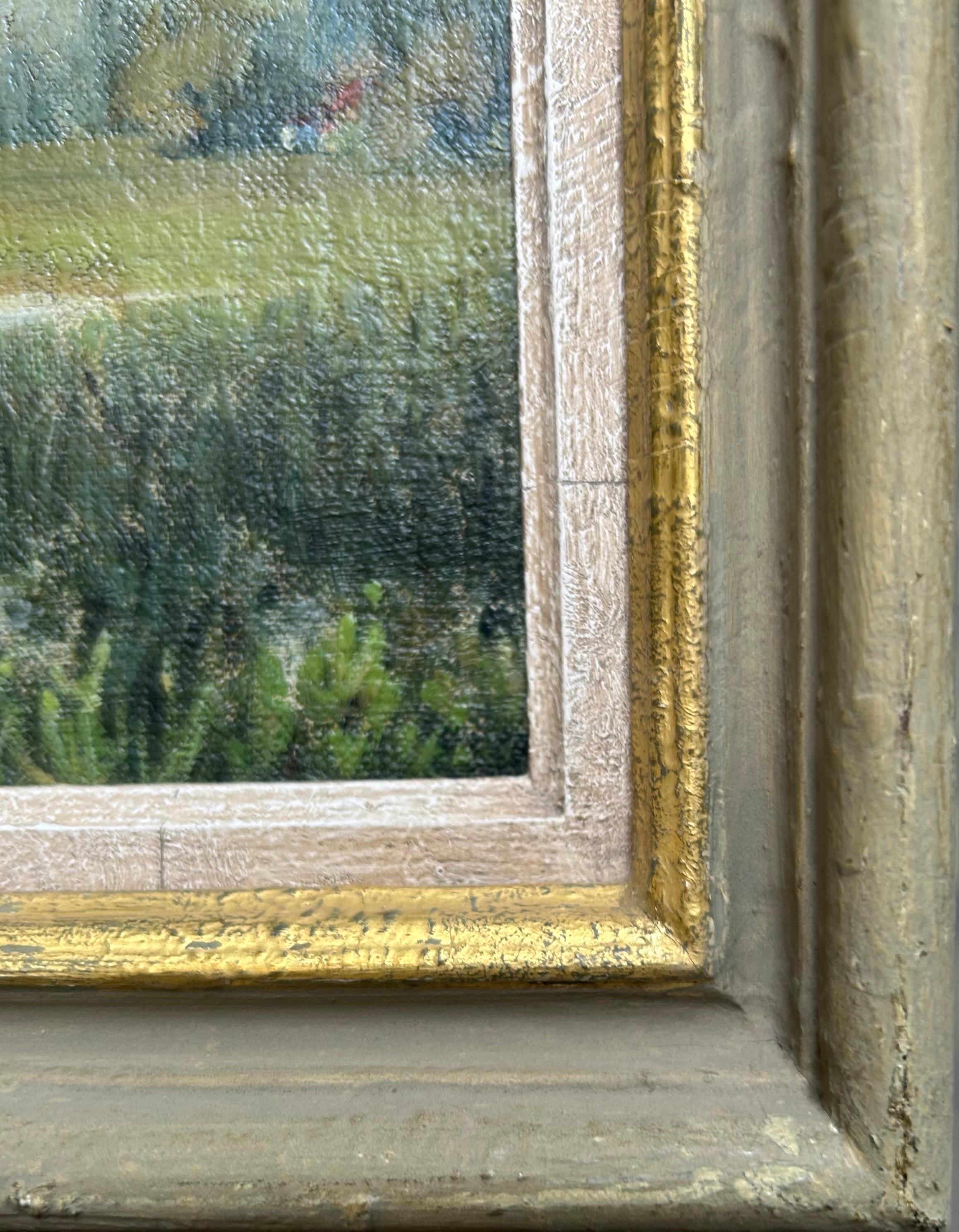 Ein Weidenbaum -  Britische Landschaft, 20. Jahrhundert, Öl im Angebot 2