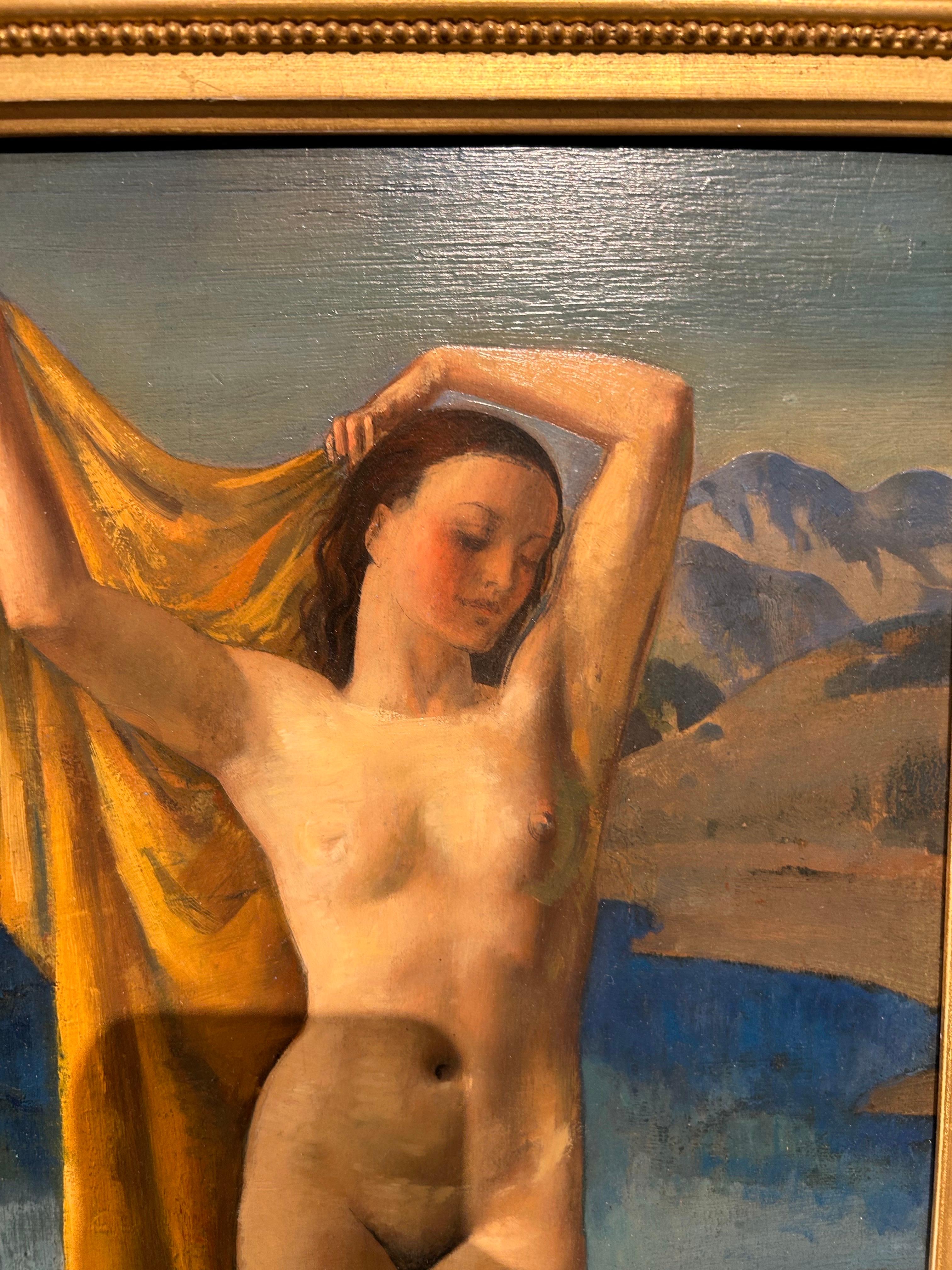 Arthur Moody
Blühte 1920 - 1940
Der Schwan und der Schwan
Öl auf Karton
Signiert unten links und datiert 1925
Bildgröße: 15 × 8 Zoll (33,5 x 54 cm)
Vergoldeter Rahmen