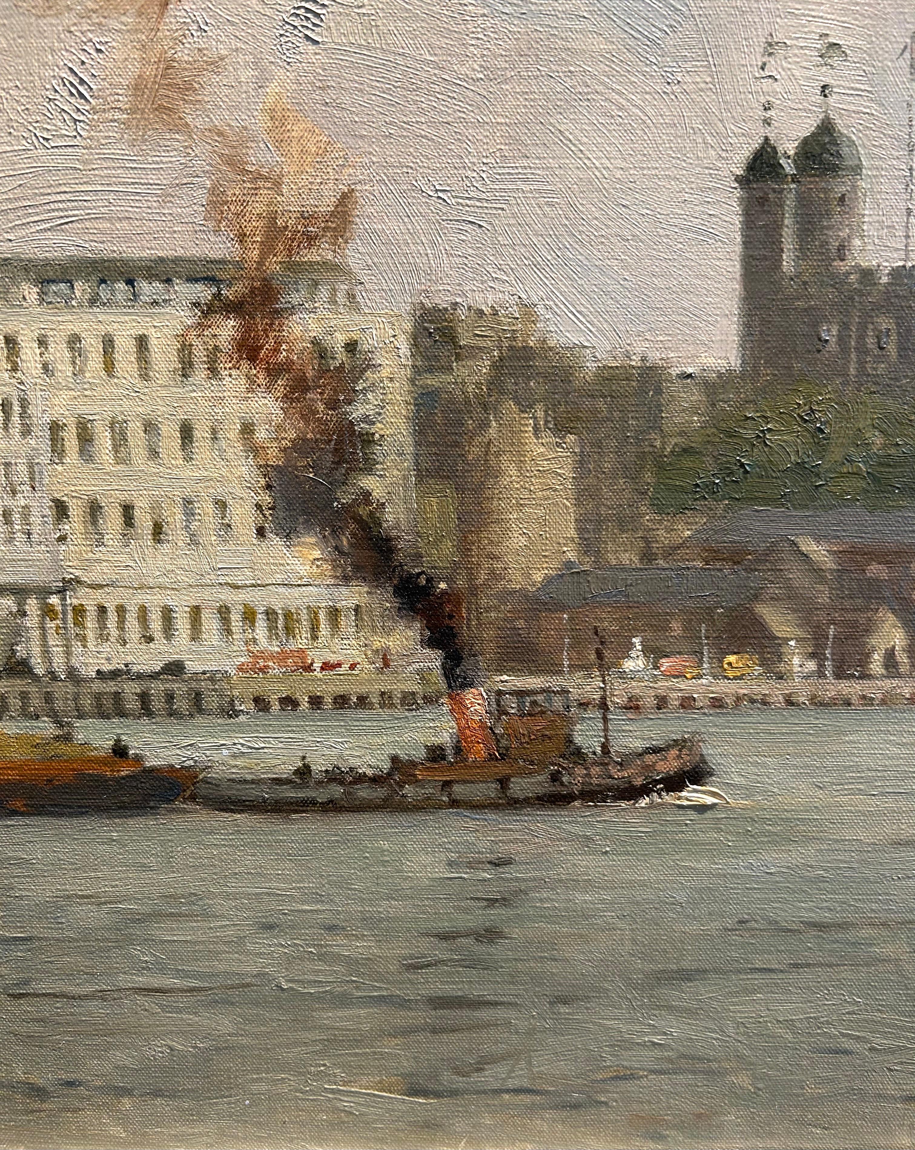 Tower of London (Braun), Landscape Painting, von Norman Wilkinson CBE PRI
