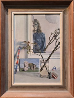 This Side and That, Acrylic on Canvas, Signed, Framed, 1973