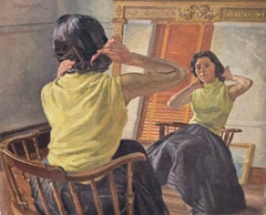 A Lady and Her Reflection