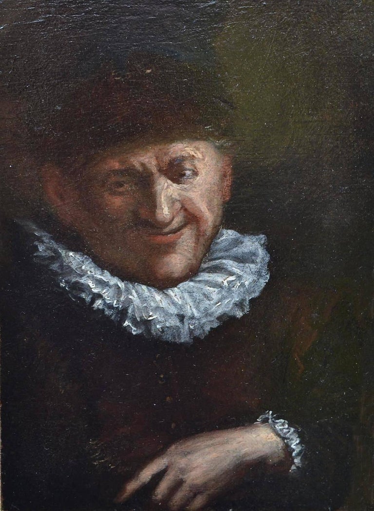 Cornelis Dusart Portrait Painting - Portrait of a Man