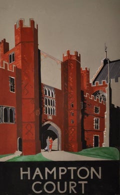 Art Deco Landscape Drawings and Watercolors