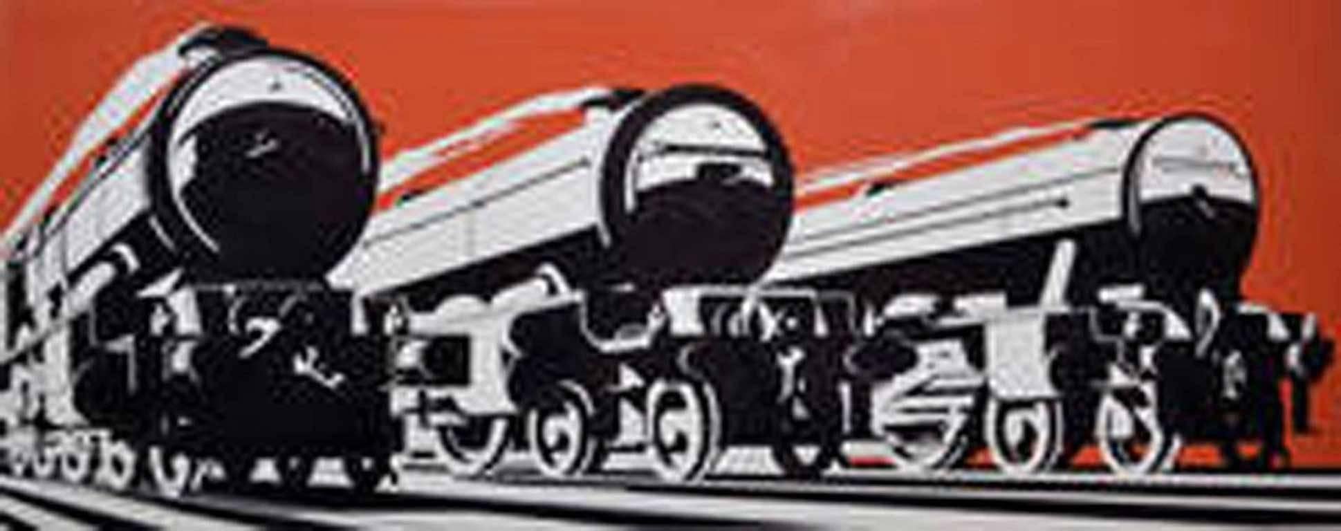 Frank Newbould Figurative Art – Future of Steam - GWR Poster Original Artwork, Art Deco
