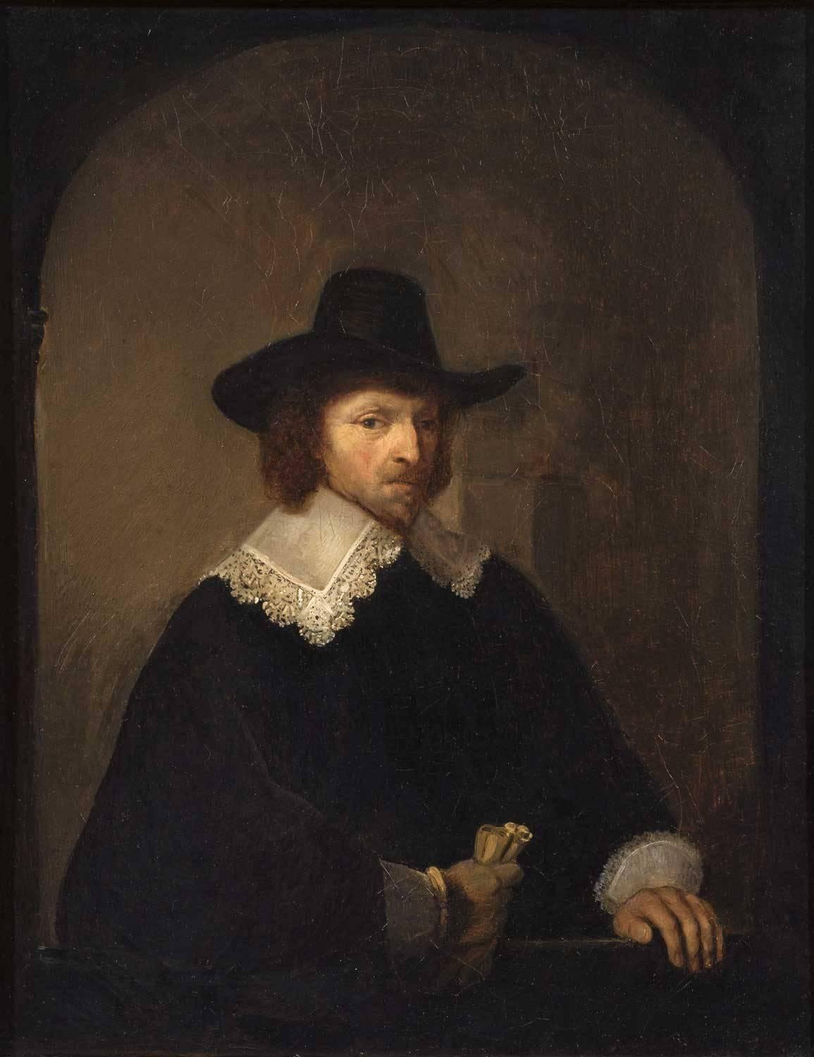 (After) Rembrandt van Rijn  Portrait Painting - Portrait of Nicolaes van Bambeeck - 17th Century Dutch Old Master