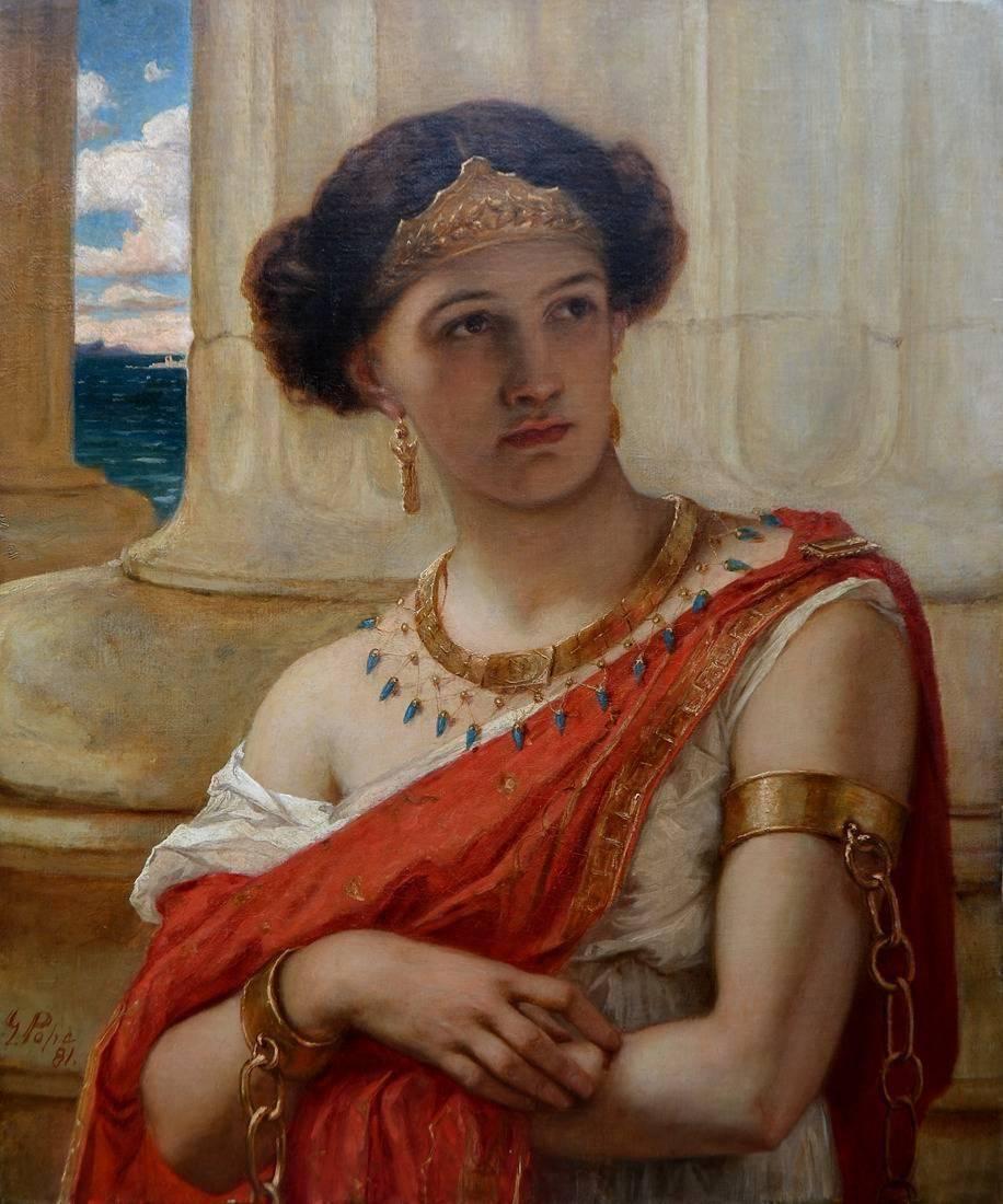Gustav Pope Portrait Painting - Zenobia Prepared for the Triumph of Aurelian 