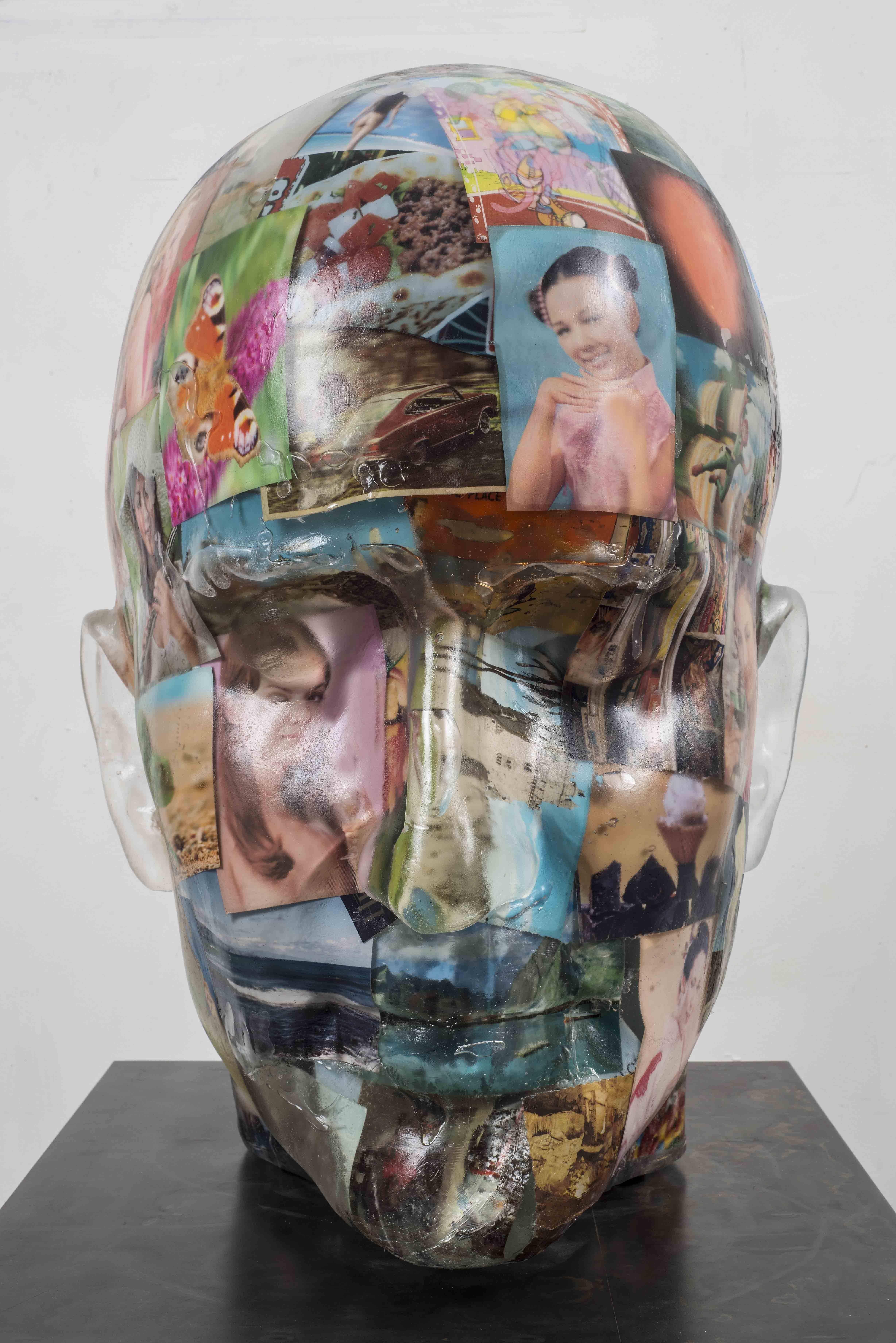 Lenticular Head - Mixed Media Art by Richard Dupont