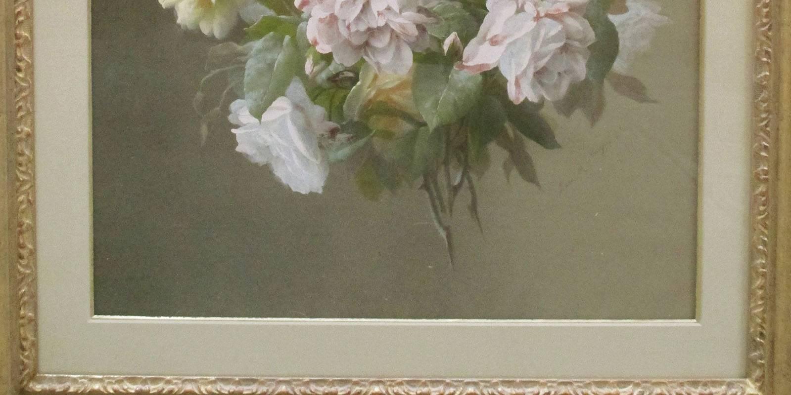 Raoul de Longpre “Floral” Early French still-life painting circa 1890's For Sale 2