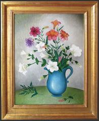 “Still Life” California Modernist painting circa 1930's by Maxine Albro