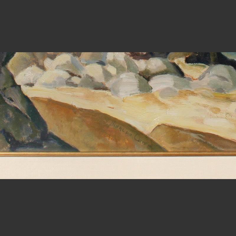 “Lover's Point, Pacific Grove”, Oil Painting circa late 1920's by Rinaldo Cuneo For Sale 2