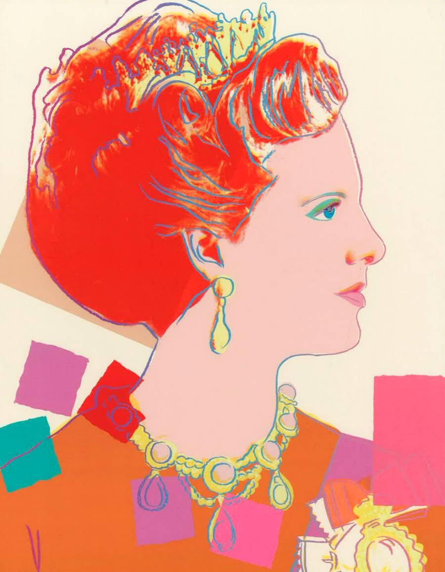 Queen Margrethe II - Print by Andy Warhol