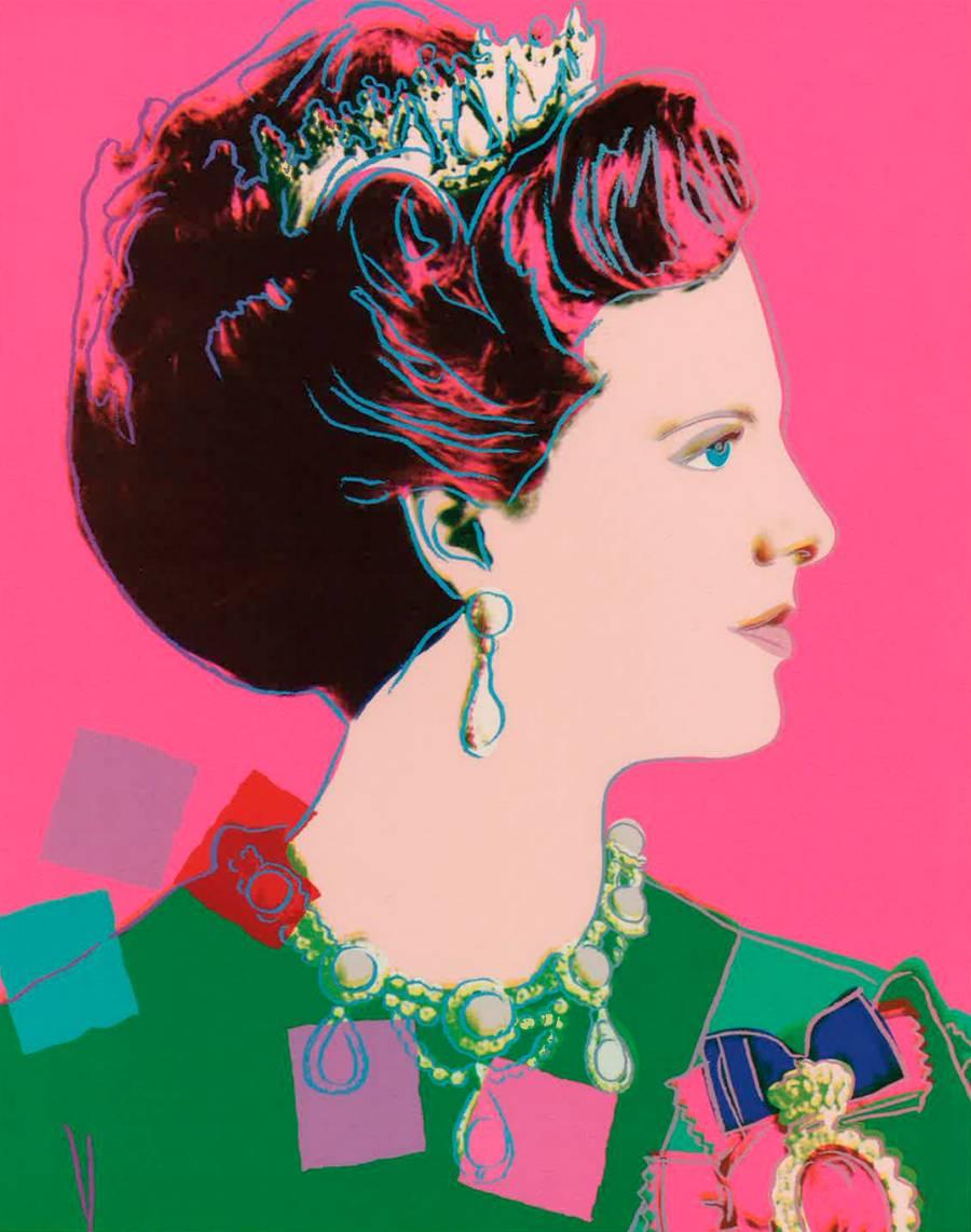 Queen Margrethe II - Print by Andy Warhol