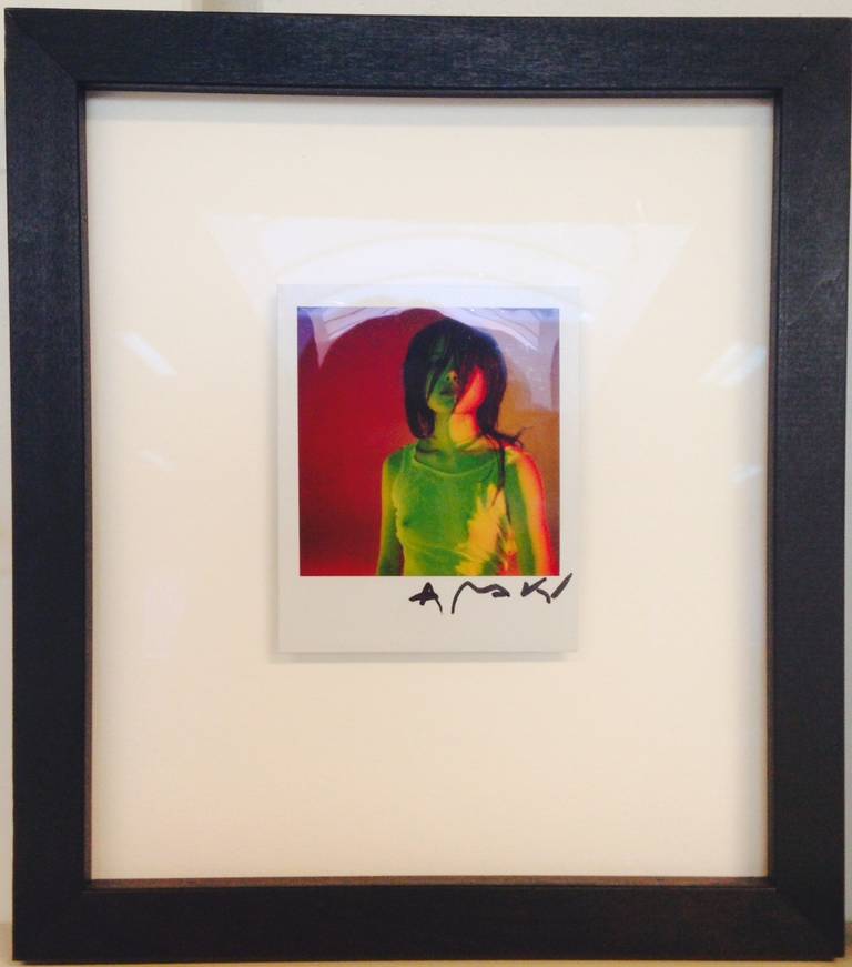 Signed polaroid - Photograph by Nobuyoshi Araki