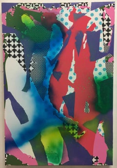 Zeke Williams, The Next Mutation, archival inkjet and acrylic abstract painting