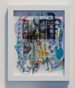 Rachel Livedalen, Boredom and Bad Bitches II, framed feminist collage wall art