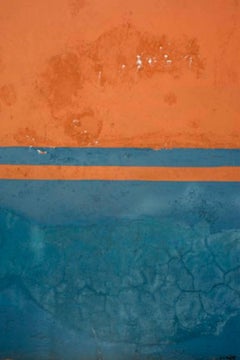 Gary Goldberg, Untitled #21, blue and orange Mexican wall photography print