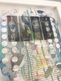 Rachel Livedalen, Boredom and Bad Bitches II, framed feminist collage wall art