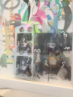 Rachel Livedalen, Boredom and Bad Bitches IV, feminist Liz Taylor framed collage