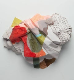 Josephine Durkin, Highlighter 14a, plastic and pastel abstract wall sculpture