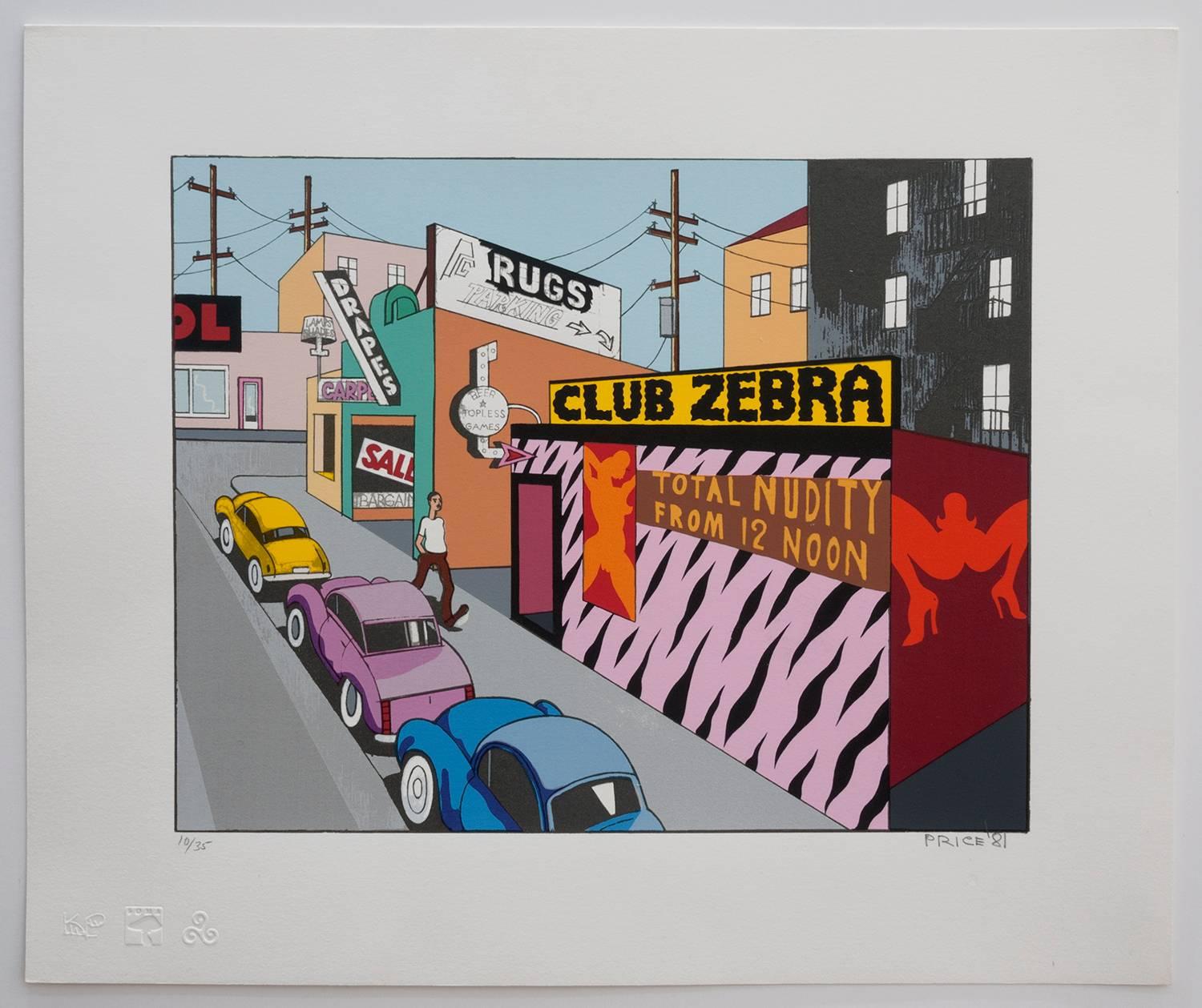 Club Zebra - Print by Ken Price