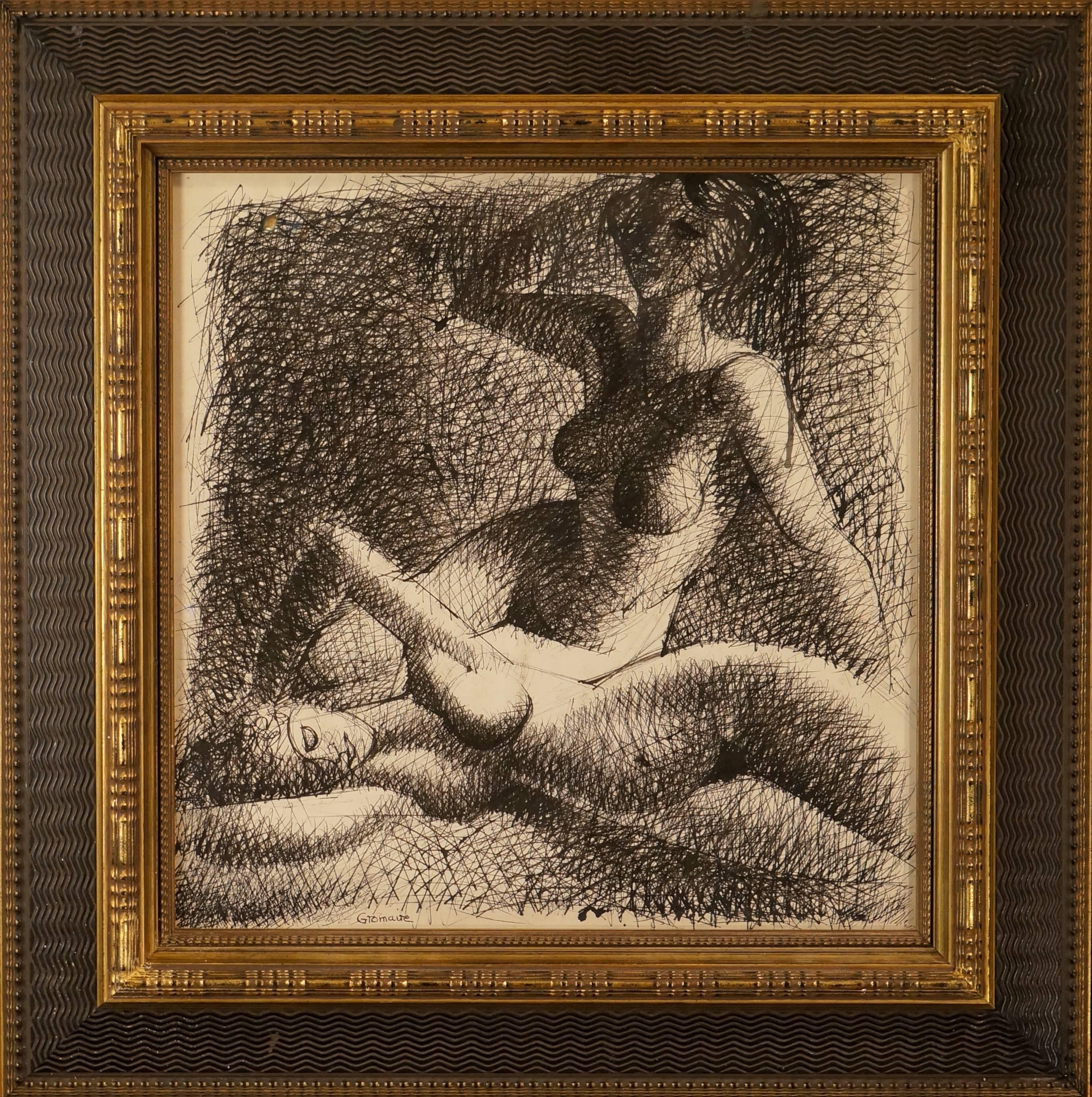 Marcel Gromaire Figurative Art - Nudes Long