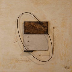 Composición abstracta VM, 1995 - técnica mixta, 65x65 cm, enmarcado