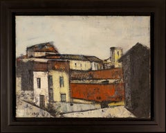 Small Town, 1950-60 - oil paint, 61x76 cm, framed