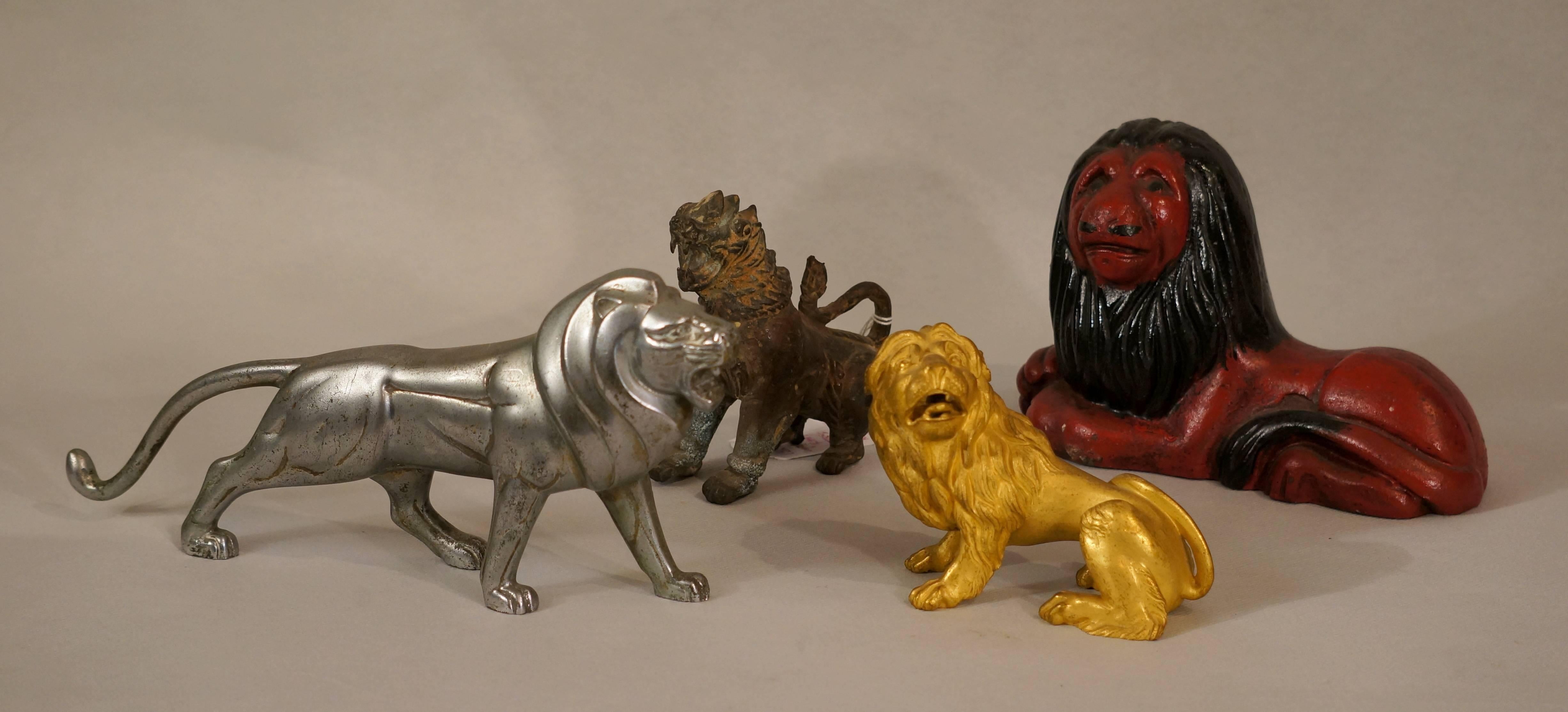 Unknown Figurative Sculpture - Collection of  Bronze Lions