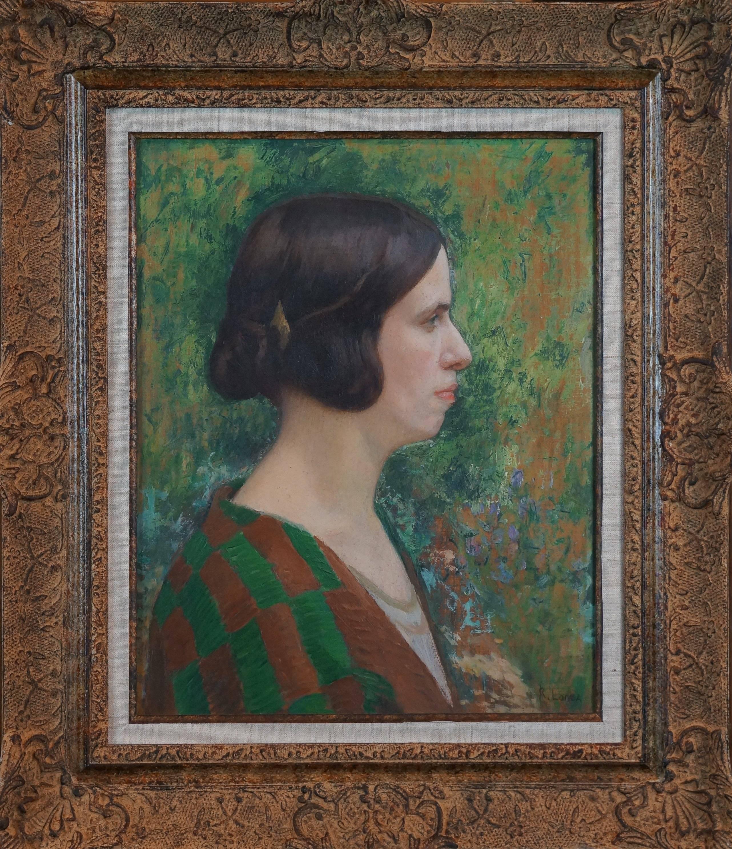 René Charles Eugène Longa Portrait Painting - Women's Profile