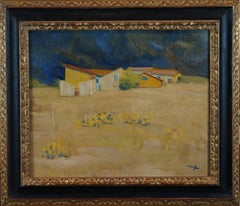 The Farm, 1960-65 - oil paint, 70x80 cm, framed