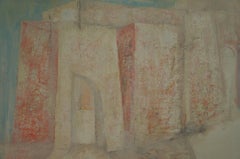 Abstrakte abstrakte Komposition D2, 1950-55 - Ölfarbe, 73x92 cm