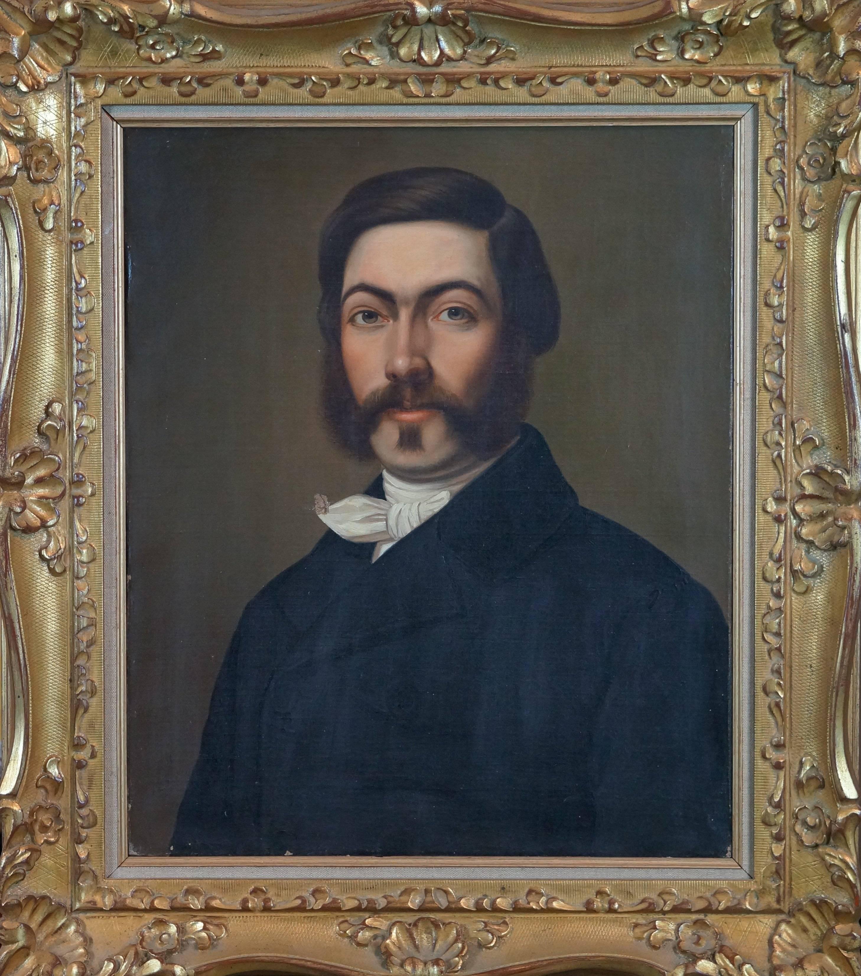 Unknown Portrait Painting – Sir Beauchamp, 1880-90 - Ölfarbe, 73x62 cm, gerahmt