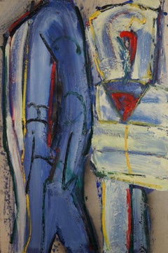 Composition abstraite SII, 1990, peinture à l'huile, 130 x87 cm