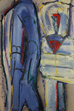Composición abstracta SII, 1990 - pintura al óleo, 130x87 cm