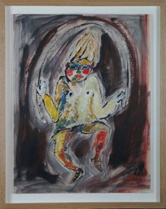 Clown, 1998 - oil paint, 75x60 cm, framed