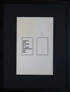Acheter Dieu, 1961 - mixed media, 44x33 cm, framed