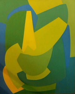 Composition abstraite B2, 1970, acrylique, 92 x64 cm.