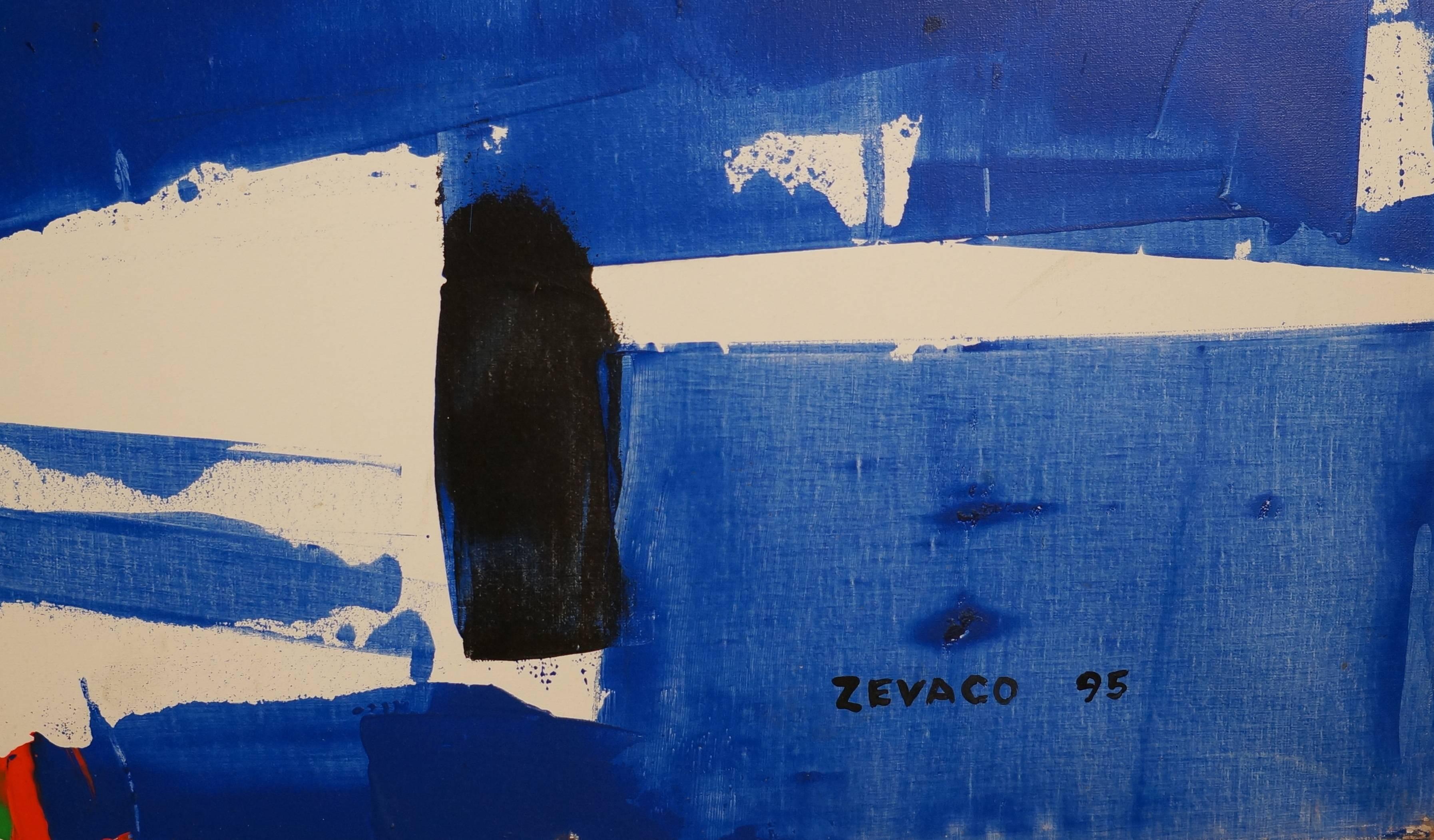 Abstract Composition, 1995 - oil paint, 163x130 cm. - Art by Xavier Zévaco