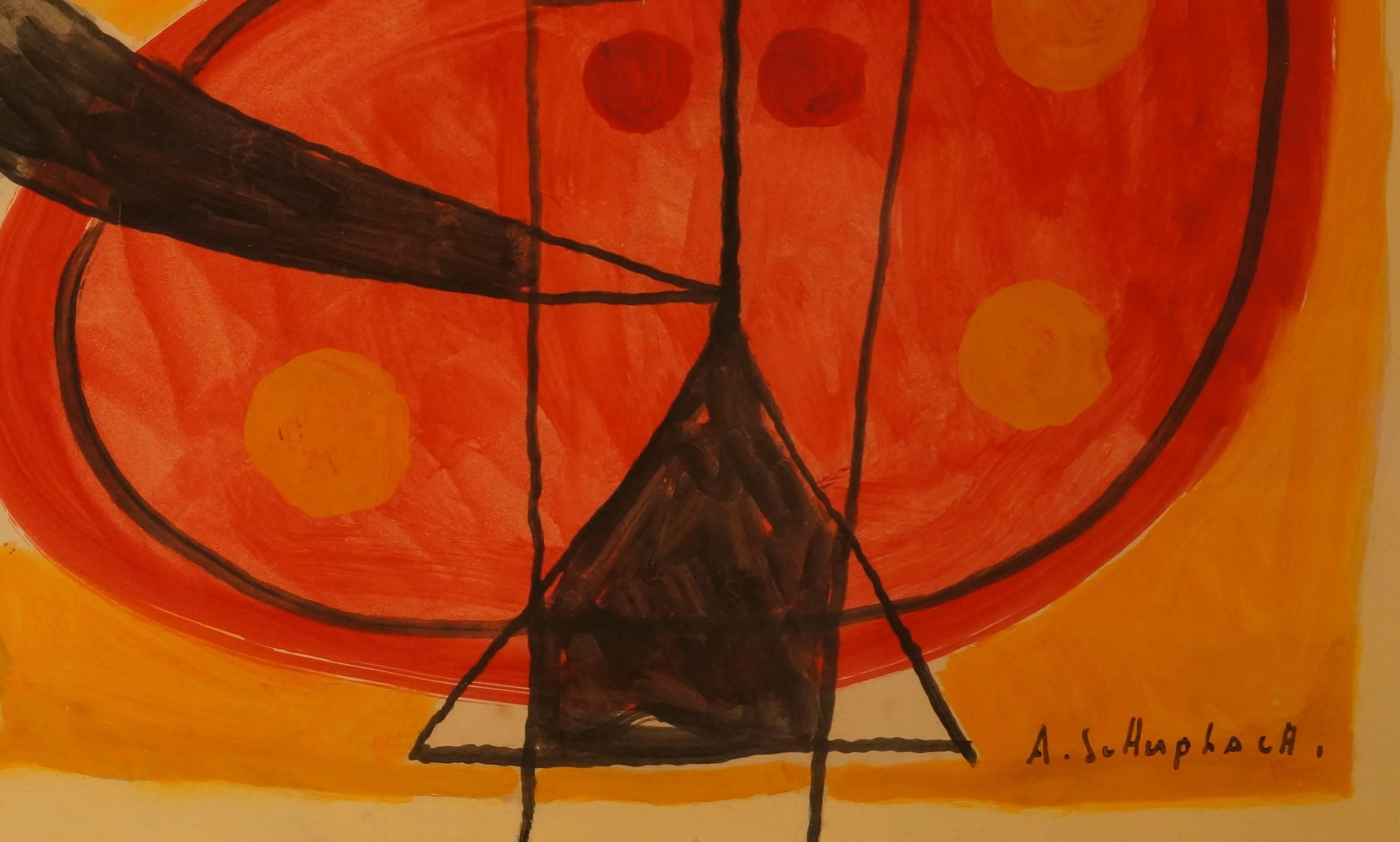 Abstract Composition V - Painting by Albert Chubac