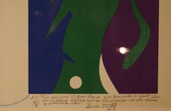 Composition abstraite XII - œuvre unique, 2004 - lithographie, 69 x52 cm, encadrée