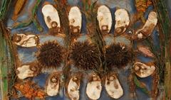 La Mer à Cassis (Cote d'azur, France), 2005 - techniques mixtes, 67 x55 cm, encadré