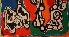 Abstract Composition S5, 1963 - oil paint, 82x65 cm