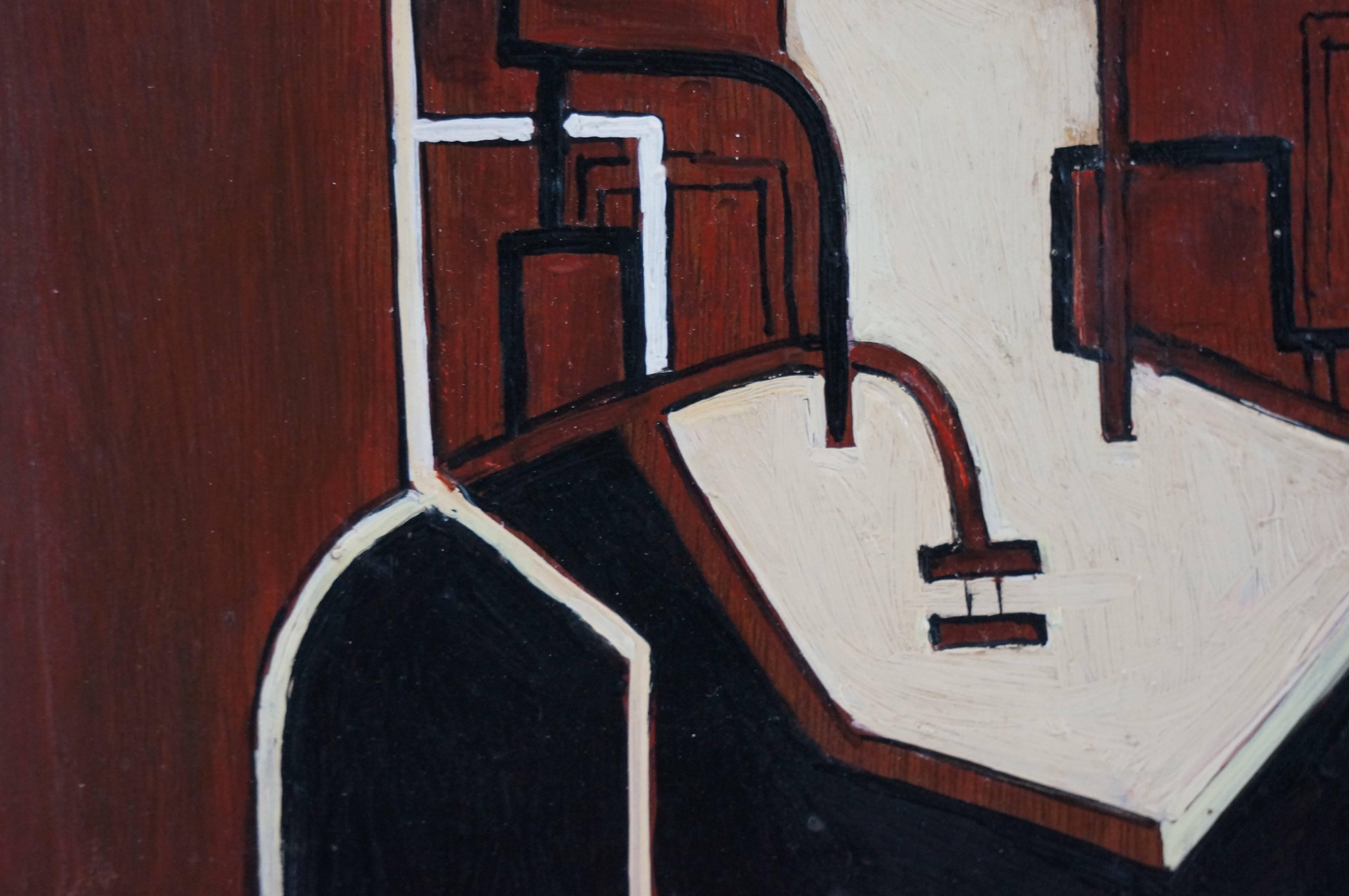 Oil on plywood, monogram on back. Overall dimensions: height 72cm x 54cm
Natalia Gontcharova (1881-1962)
In 1901, in Moscow, she studied sculpture at F. Volnoukhine and Paul Troubetzkoy, and painting at Constantin Korovine. She left the sculpture in