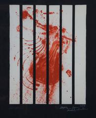 Composizione astratta AI, 1979 - litografia, 86x66 cm, incorniciata