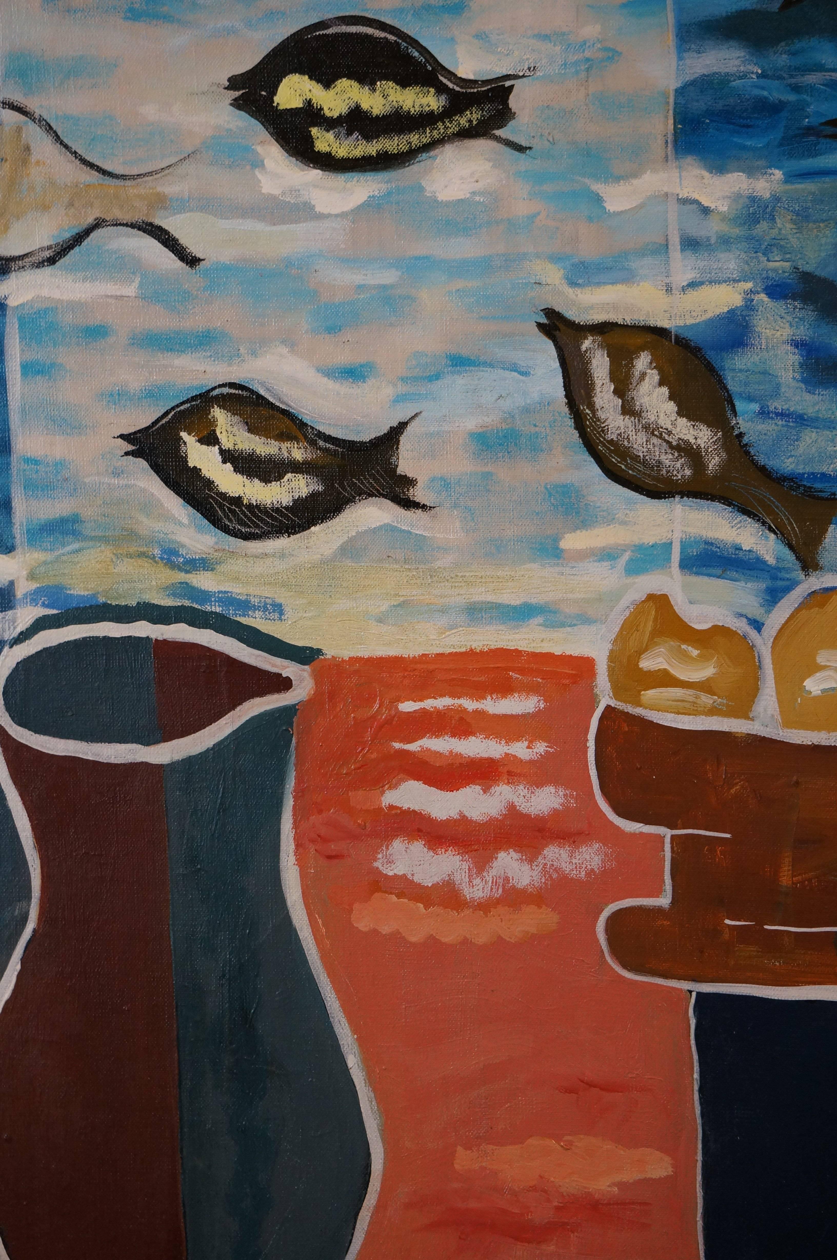 Oil on canvas, signed lower right.