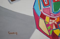 Abstract Composition SXIX, 1960 - oil paint, 116x89 cm