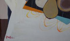 Tisch der Provence, 1960-65 – Ölfarbe, 66x55 cm, gerahmt