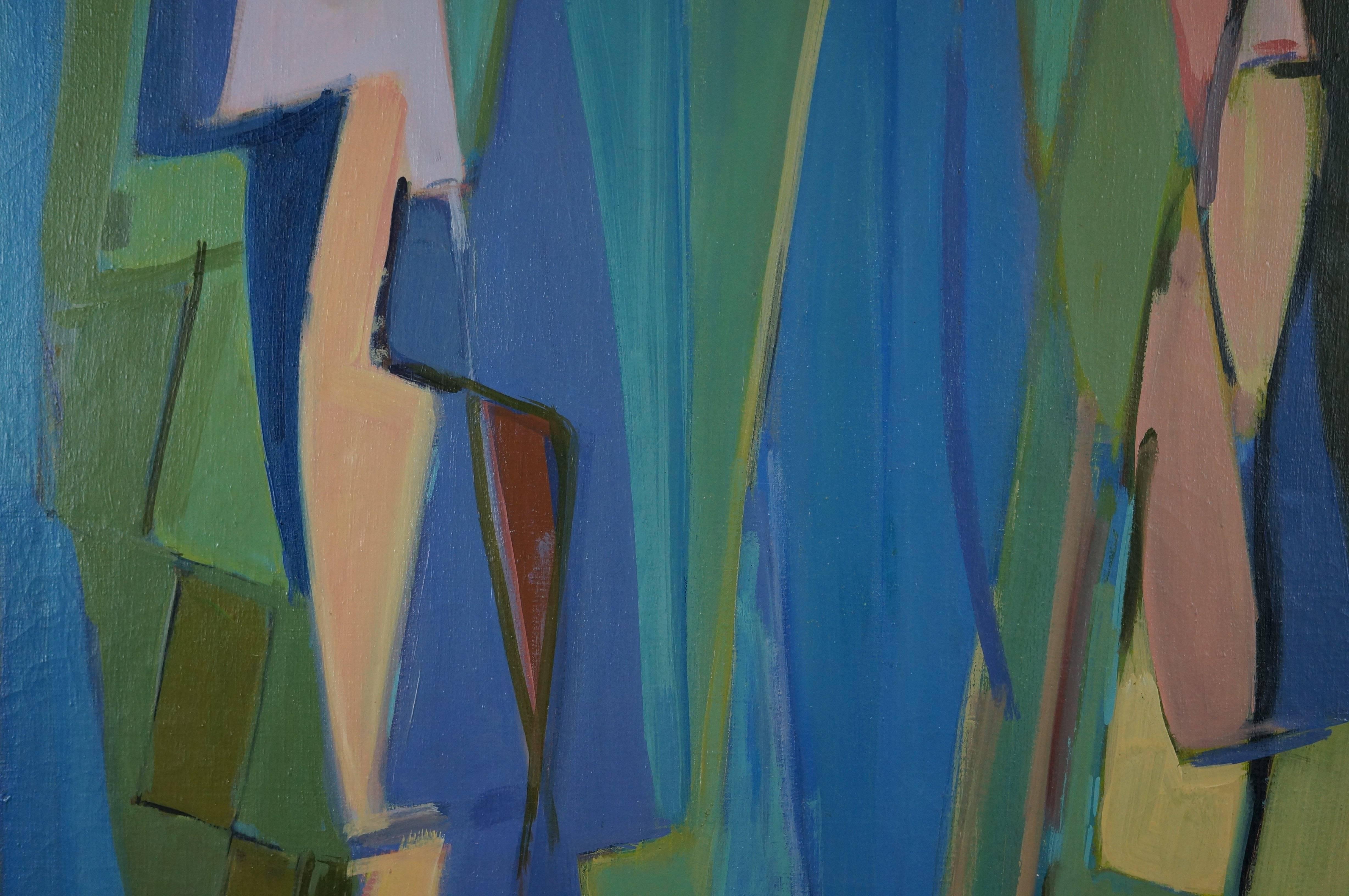Omaggio ad Albert Gleizes, 1935-40 - pittura a olio, 146x96 cm, incorniciato in vendita 1